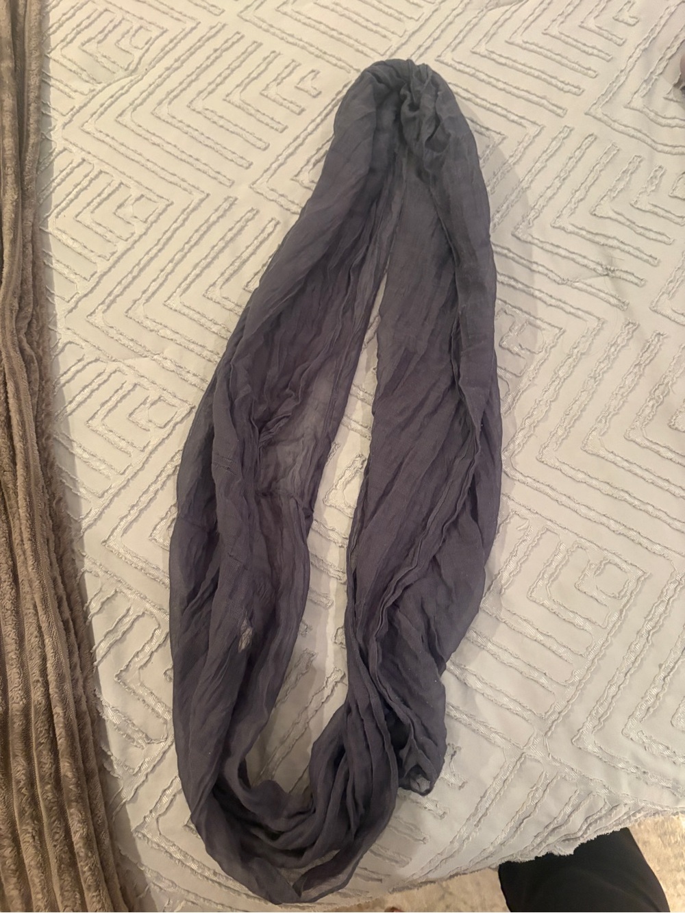 Gray Infinity Scarf